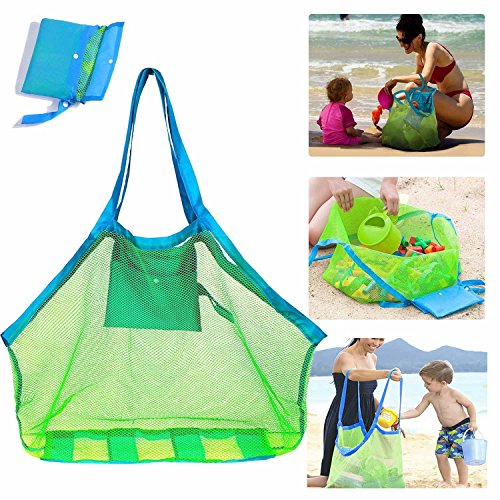 PATPAT Carry Bag for Sand Toys Storage Bag Polyester Mesh Shoulder Bag with Zipper Pouch Multi Use Storage Hand Bag Kids Beach Toy Bag Swimming Gear Bag PATPAT Carry Bag for Sand Toys Storage Bag Polyester Mesh Shoulder Bag with Zipper Pouch Multi Use Storage Hand Bag Kids Beach Toy Bag Swimming Gear Bag
